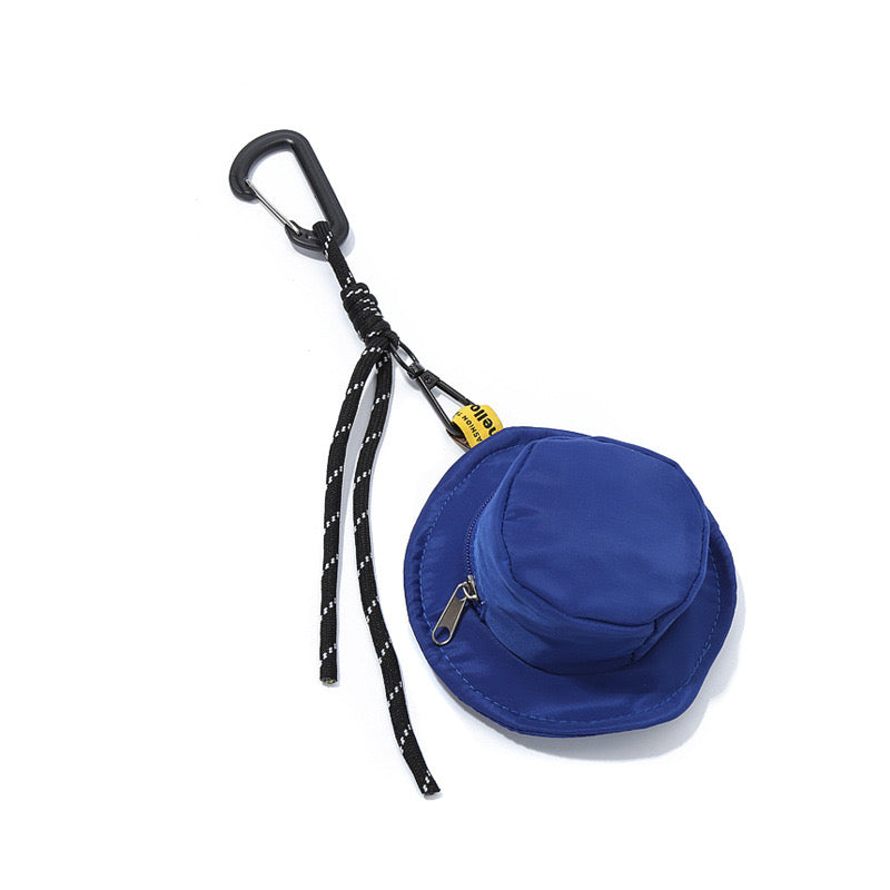 2pcs Small Coin Purse, Polyester Change Purse Coin Purse Pouch with Hat-shape, Cute Mini Coin Purse with Zipper, Personalized Bag Pendant Small Coin Pouch for Women and Men - Moss Artistry