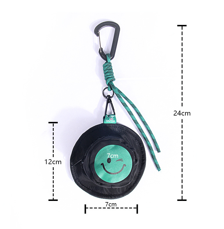 4PCS Small Coin Purse, Polyester Change Purse Coin Purse Pouch with Hat-shape, Cute Mini Coin Purse with Zipper, Personalized Bag Pendant Small Coin Pouch for Women and Men - Moss Artistry