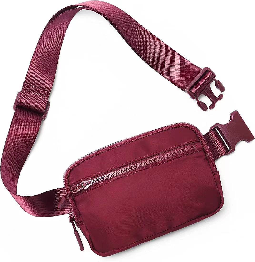 Fanny Packs for Women Men, Belt Bag with 4 Zipper Pockets, Fashion Waist Packs, Lightweight Crossbody Bags with Adjustable Strap for Workout/Running/Hiking - Moss Artistry