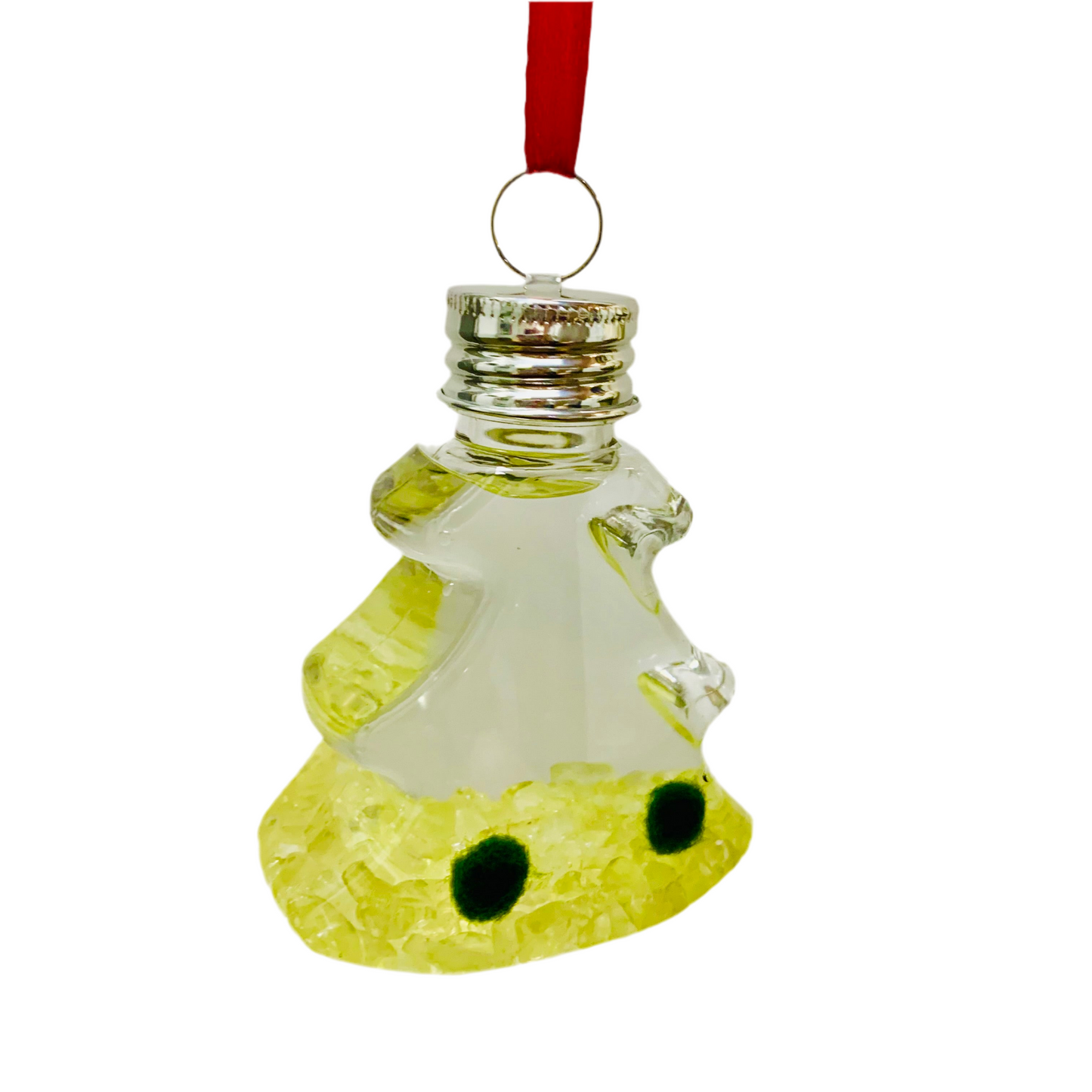 Live Moss Ball Aqua Plant Pet Ornament with Natural Yellow Citrine