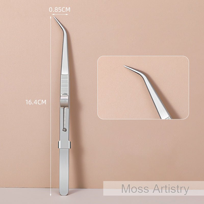 6" Adjustable Stainless Steel Non-slip Tweezers 2 Pcs Set: Bent-Tip Tw2 Pcs Set 6" Durable Stainless Steel Tweezer Set: Rust-resistant, Highly Elastic, Anti-static
Product Description:
Made of stainless steel, resistant to rust and co