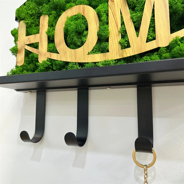 "HOME" Letters Moss Art Iron Hook Decoration – Housewarming Gem, An IdWelcome warmth and sustainability into your abode with the "HOME" Letters Moss Art Iron Hook Decoration, a testament to eco-friendly elegance and artistic flair. Cra