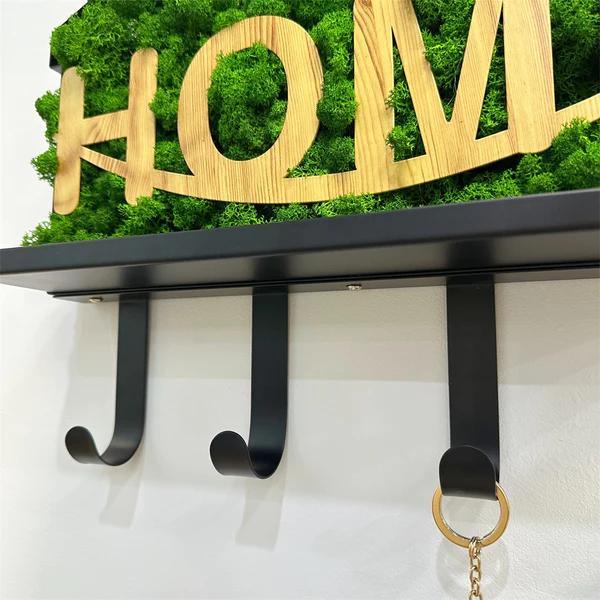"HOME" Letters Moss Art Iron Hook Decoration – Housewarming Gem, An IdWelcome warmth and sustainability into your abode with the "HOME" Letters Moss Art Iron Hook Decoration, a testament to eco-friendly elegance and artistic flair. Cra