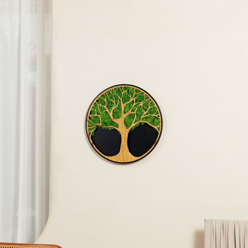 Life Tree Moss Iron Art Hanging Frame Wall Decor – Serenity in Design - Moss Artistry
