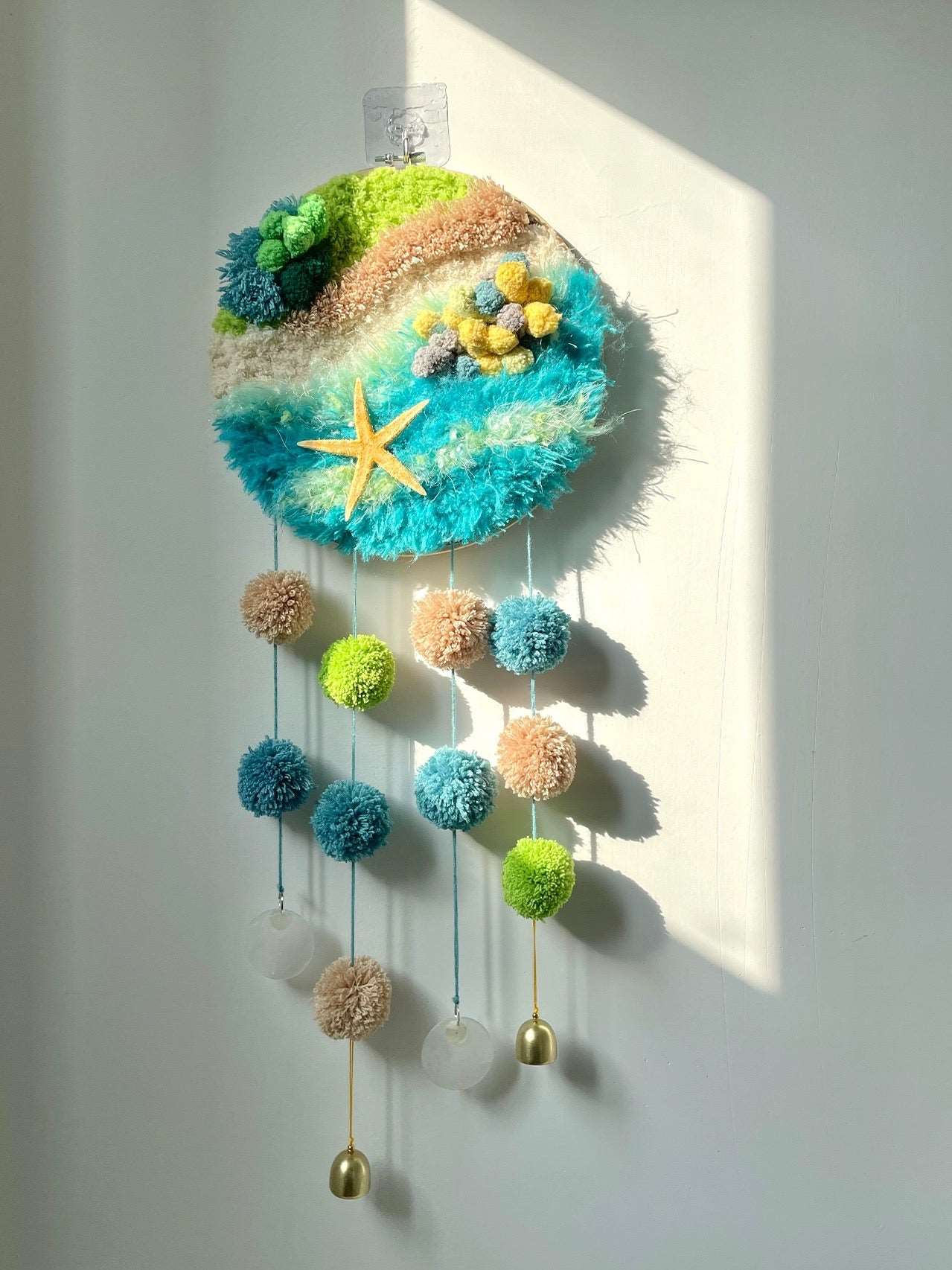 Moss Wall Hanging Knitiing,Crochet KIT Handmade Woven Tapestry Moss Art - Moss Artistry