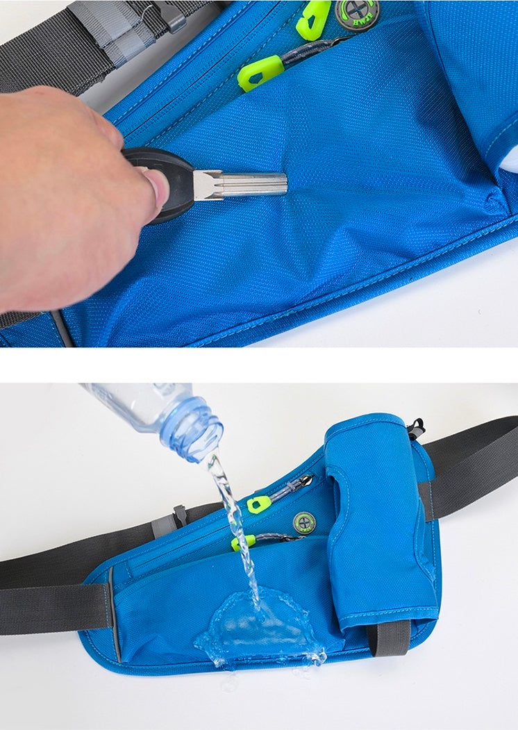 Fanny Pack with Water Bottle Holder, Hydration Running Belt for Men Women Adjustable Strap Waist Bag Suitable for Hiking Running Walking Jogging Camping (Bottle Not Included) - Moss Artistry