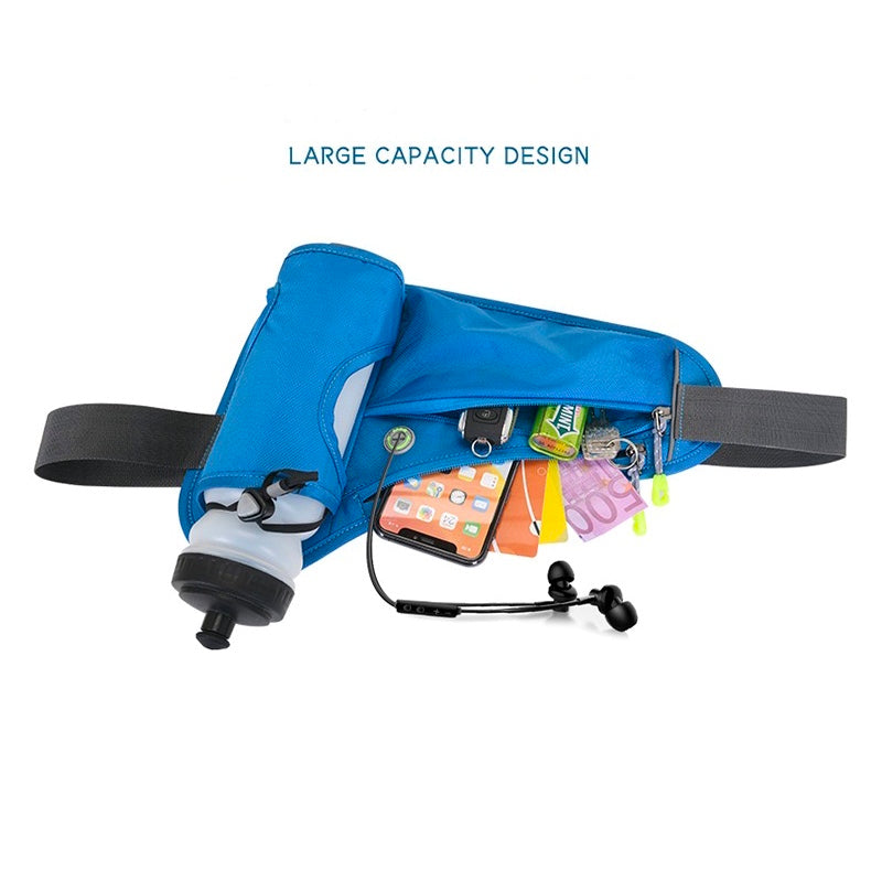 Fanny Pack with Water Bottle Holder, Hydration Running Belt for Men Women Adjustable Strap Waist Bag Suitable for Hiking Running Walking Jogging Camping (Bottle Not Included) - Moss Artistry