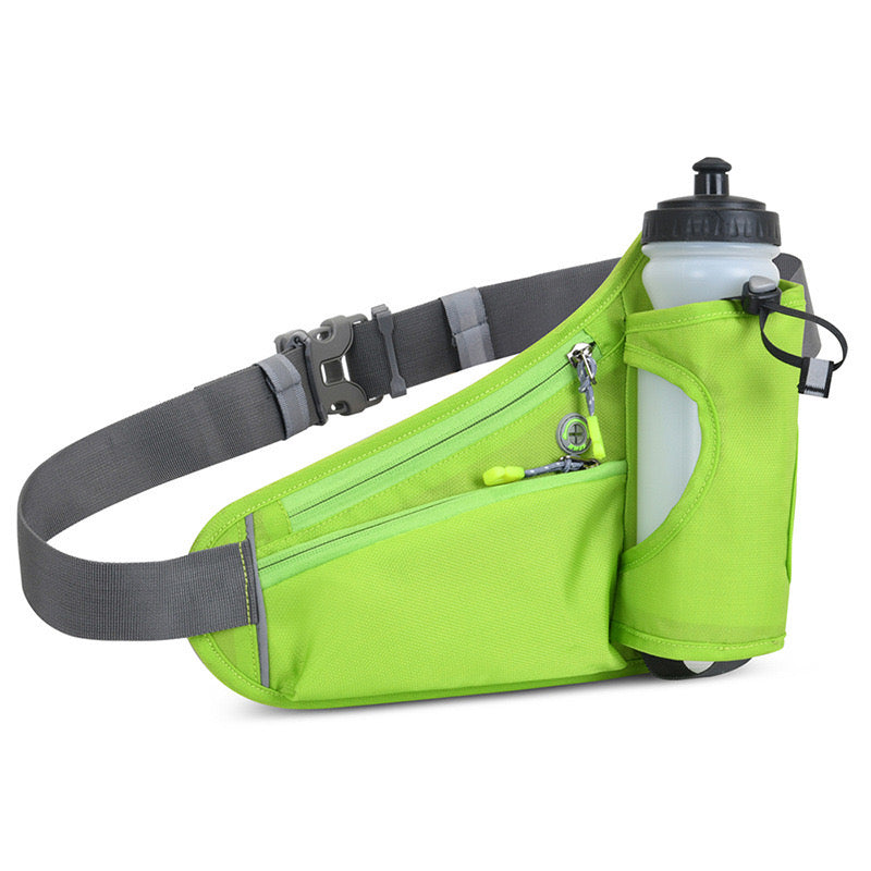 Fanny Pack with Water Bottle Holder, Hydration Running Belt for Men Women Adjustable Strap Waist Bag Suitable for Hiking Running Walking Jogging Camping (Bottle Not Included) - Moss Artistry