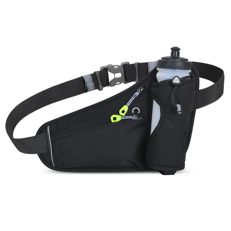 Fanny Pack with Water Bottle Holder, Hydration Running Belt for Men Women Adjustable Strap Waist Bag Suitable for Hiking Running Walking Jogging Camping (Bottle Not Included) - Moss Artistry