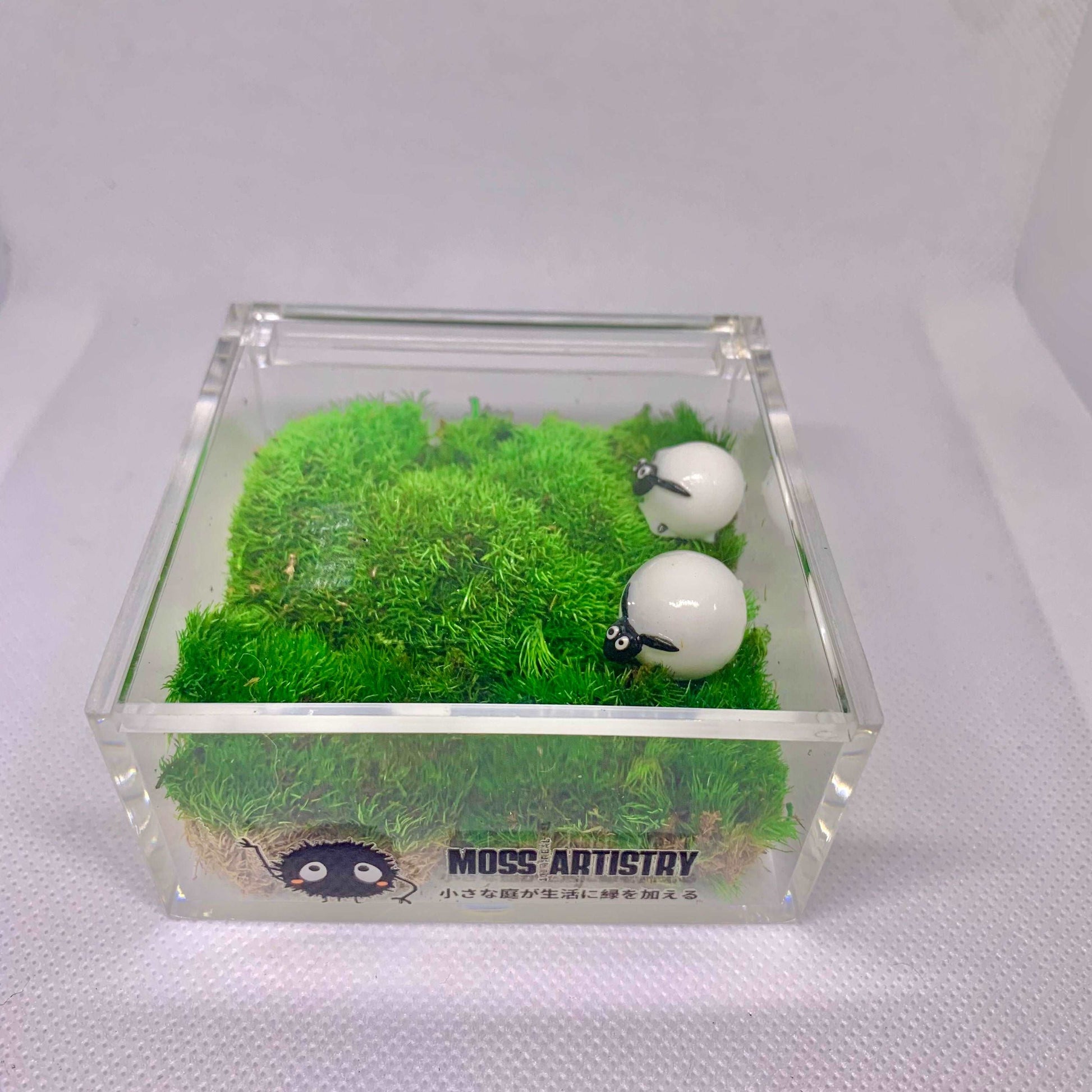 Table Decor Mini Sheep Decoration Micro Landscape Lawn Handmade