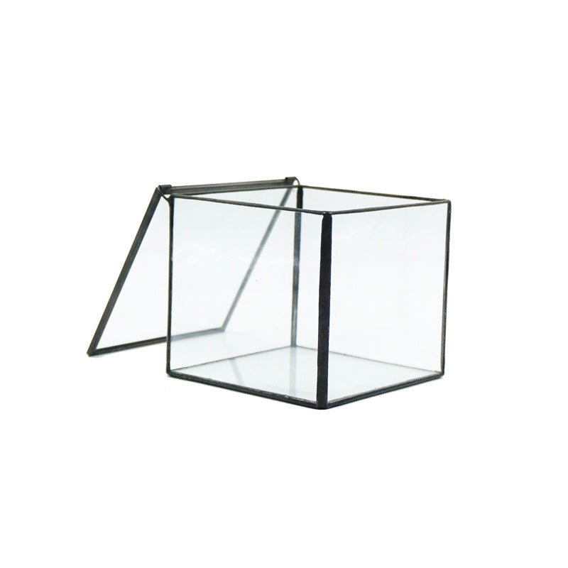 Square Glass Terrarium (No Plants) - Glass Container


Material
Glass


Special Feature
With lid


Item Weight
0.7 Pounds


Shape
Cube


Specific Uses For Product
Indoor


Style
geometric










Made of framed tran