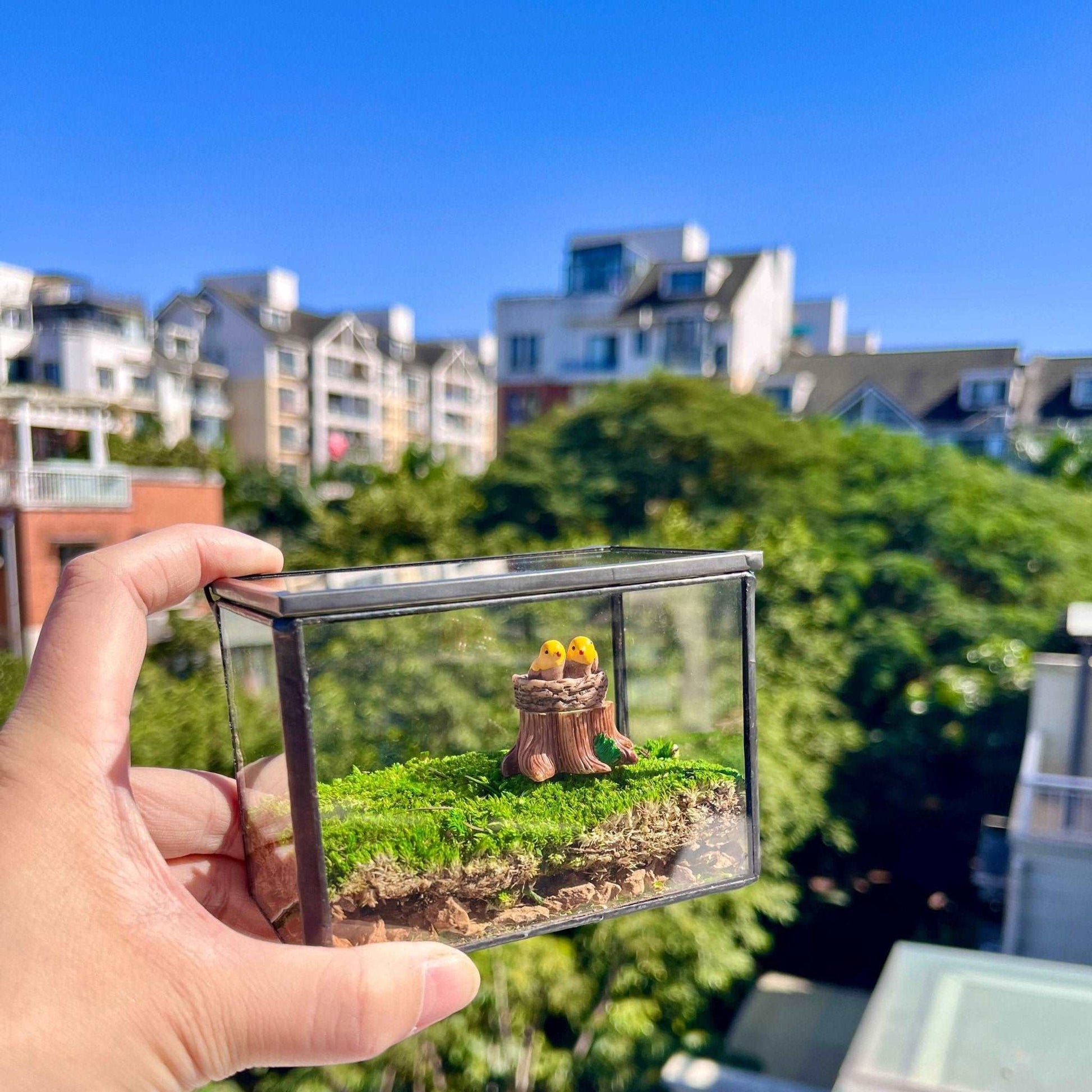 Bird's Nest Desktop Decoration Micro Landscape - Handcrafted PreservedBreak free from the monotony of your computer desk with our enchanting Bird's Nest Desktop Decoration. Each piece is handcrafted with precision and care, designed to