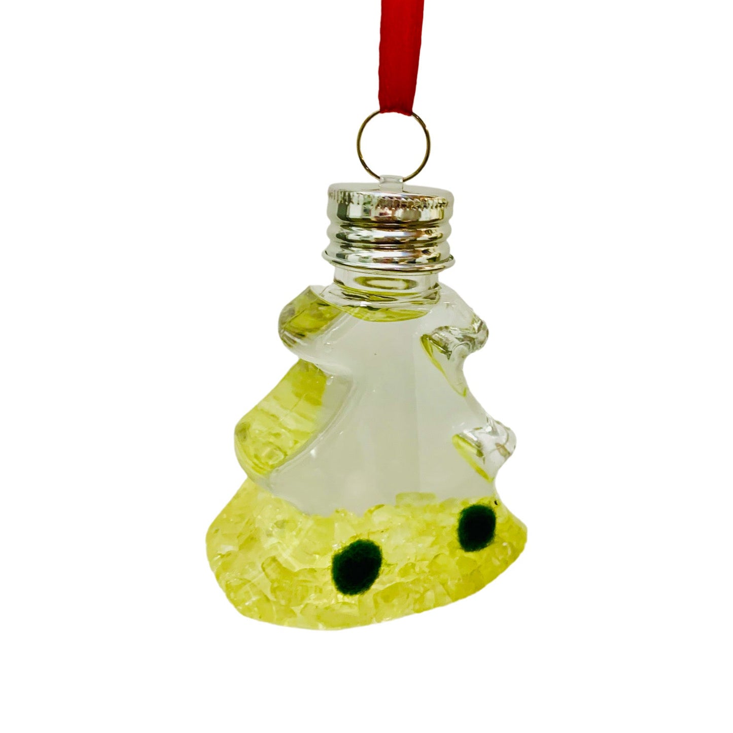 Live Moss Ball Aqua Plant Pet Ornament with Natural Yellow Citrine