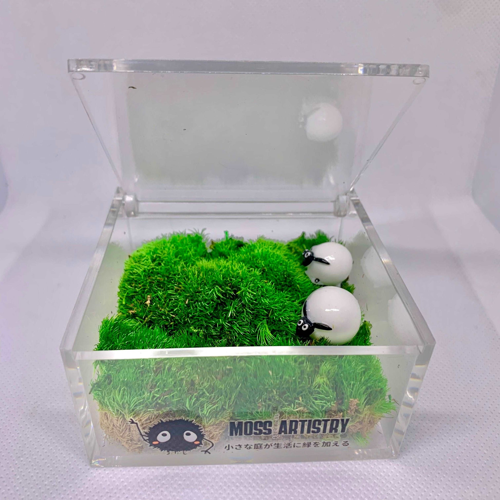 Table Decor Mini Sheep Decoration Micro Landscape Lawn Handmade