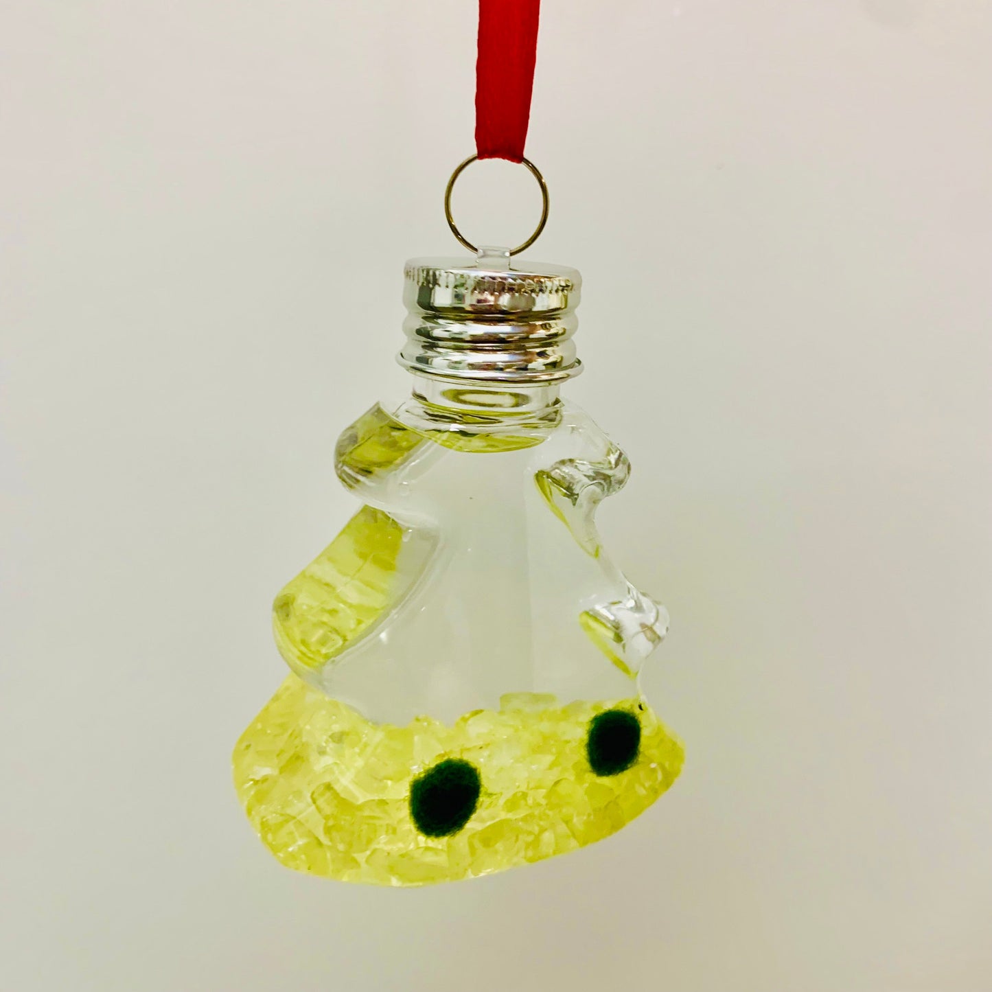 Live Moss Ball Aqua Plant Pet Ornament with Natural Yellow Citrine