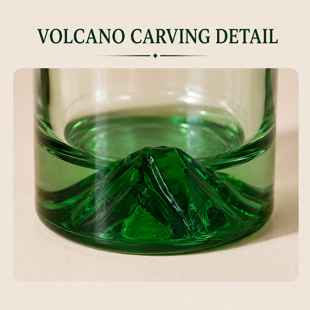 50ml Volcano Glass Spray Bottle Perfume Bottle with Wooden Cap & Gold Spray Pump