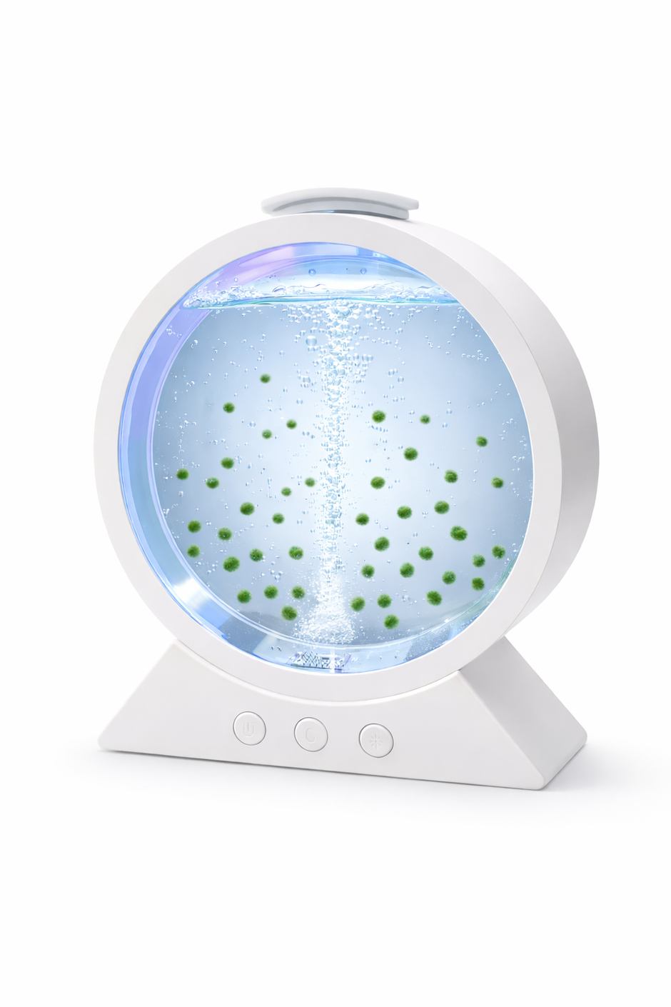20pcs Mini Baby Marimo Set 7-Color LED Moss Ball Tumbler Aquarium ...