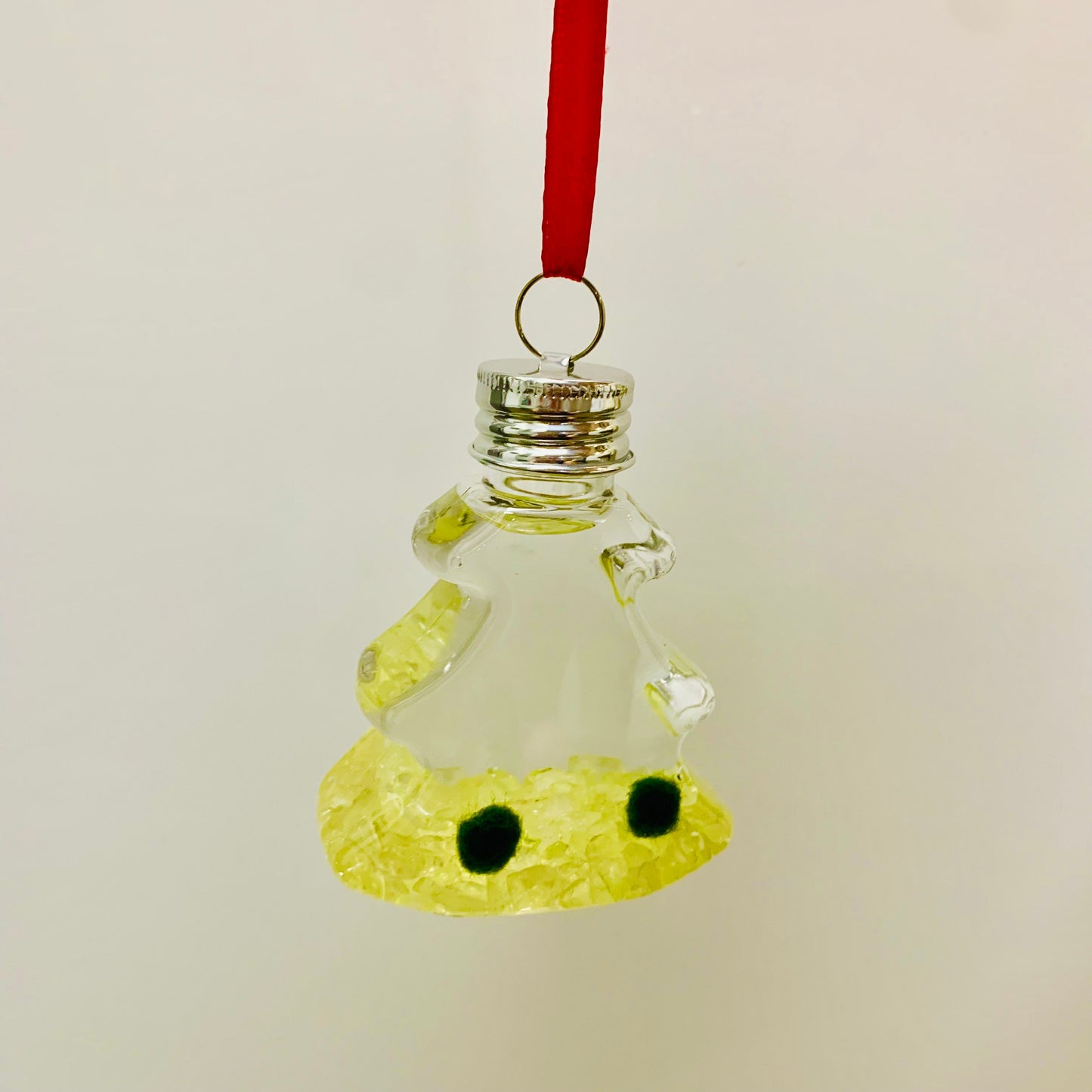 Live Moss Ball Aqua Plant Pet Ornament with Natural Yellow Citrine