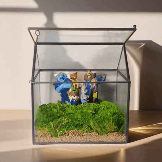 Zootopia Mini Animals Moss Laptop Decoration - Whimsical Desk CompanioCreate a serene and playful workspace with our "Zootopia Mini Animals" moss decoration for your laptop. This charming piece, featuring six randomly placed mini anima