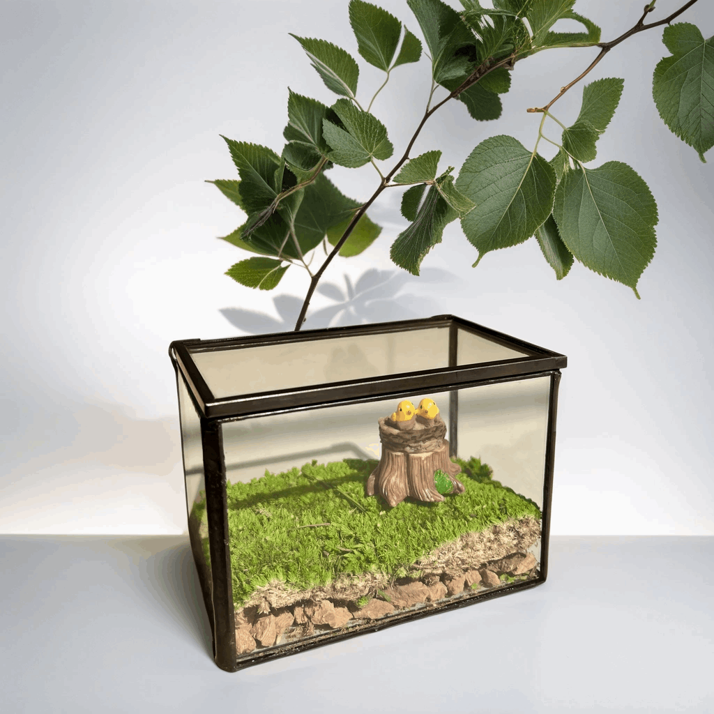 Bird's Nest Desktop Decoration Micro Landscape - Handcrafted PreservedBreak free from the monotony of your computer desk with our enchanting Bird's Nest Desktop Decoration. Each piece is handcrafted with precision and care, designed to