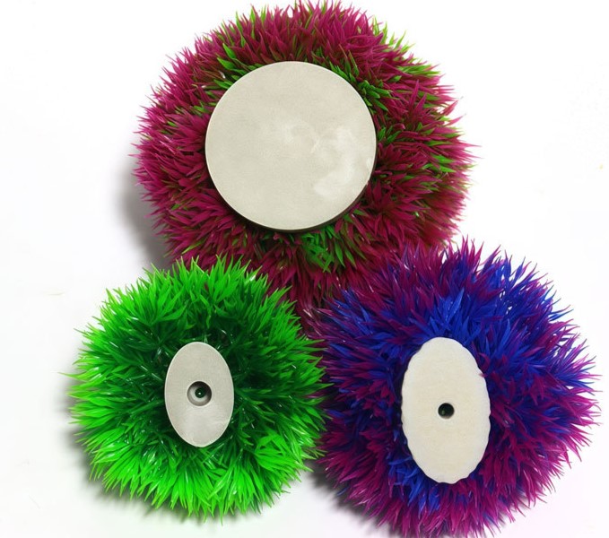 Artificial Aquarium Grass Ball Decorations – Green & Purple (Large)